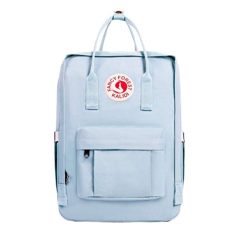 KALIDI Casual Laptop Backpack 15 Inches Classic Camping Rucksack Travel Outdoor Square Daypack College Hiking Gym Bag, Sky Blue - Image 1